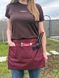 Садовий фартух для інструментів з водовідштовхувальної тканини Green Apron Бордовий GA-012 фото 2